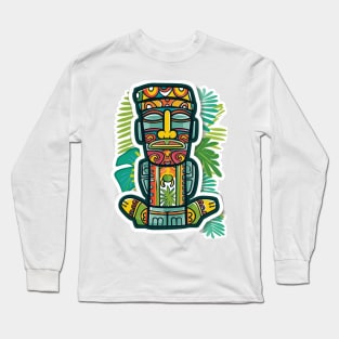 Easter Island face Long Sleeve T-Shirt